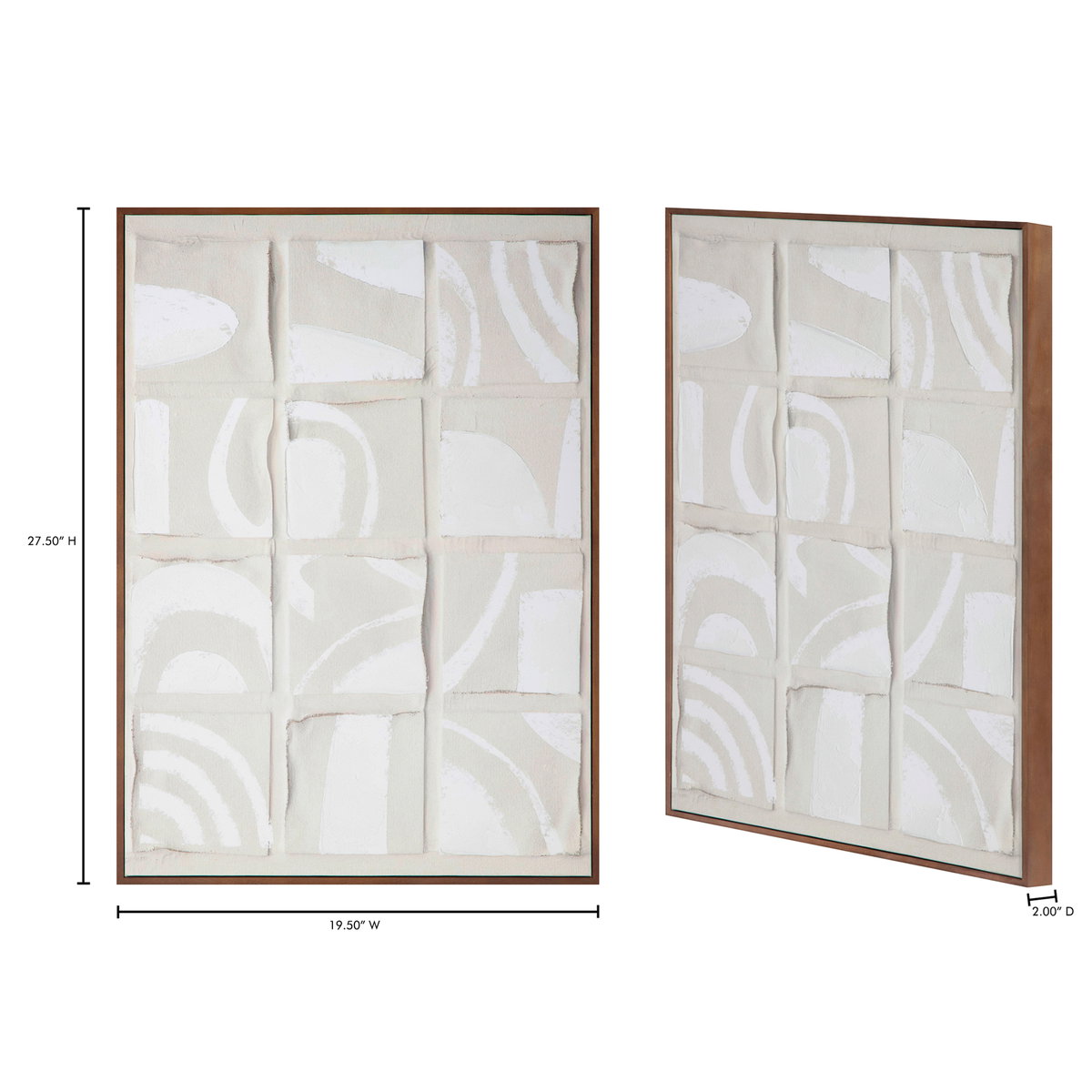 Unfold 1 Framed Print, Painting by Moe's Home, 19.5" width x 27.5" height x 2" depth View 6