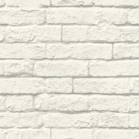 Magnolia Home Brick & Mortar White Peel & Stick Wallpaper