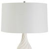 Twisted Swirl White Table Lamp, by Uttermost, 1'6" width x 2'8" height x 1'6" depth thumbnail 6