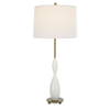 Annora Glossy White Table Lamp, by Uttermost, 15" width x 34" height x 15" depth thumbnail 1