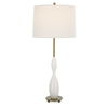 Annora Glossy White Table Lamp, by Uttermost, 15" width x 34" height x 15" depth thumbnail 1