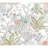 Flowering Desert Grey Peel & Stick Wallpaper, by York Wall, 20' length x 2'3" width x 0.02" depth thumbnail