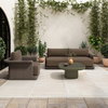 Manon Outdoor Coffee Table Deep Green, Outdoor Table by Moe's Home, 2'11" width x 1'3.5" height x 2'11" depth thumbnail 5