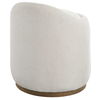 Swirl Swivel Sheepskin Ottoman, Furniture by Uttermost, 21" width x 24" height x 21" depth thumbnail 7