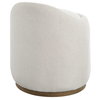 Swirl Swivel Sheepskin Ottoman, by Uttermost, 21" width x 24" height x 21" depth thumbnail 7