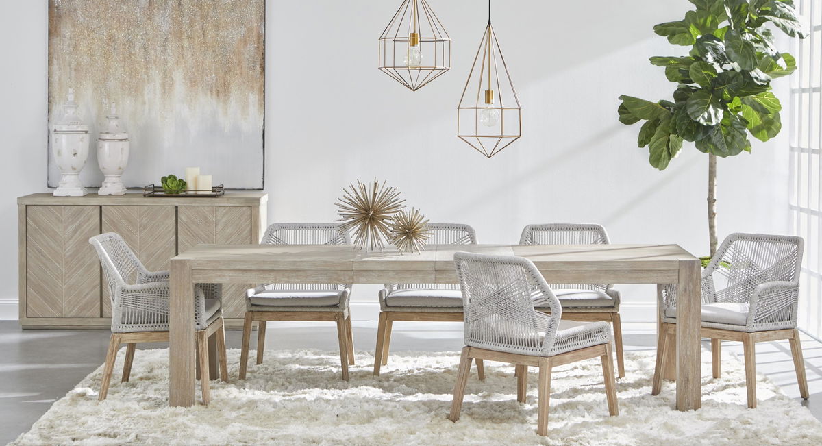 Adler Extension Dining Table, by Essentials for Living, 71" width x 30" height x 35.5" depth View 14