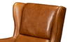 Elite Wing Lounge Chair  Cuba Brown, by Sarreid, 3' length x 2'4" width x 3'4" height thumbnail 4