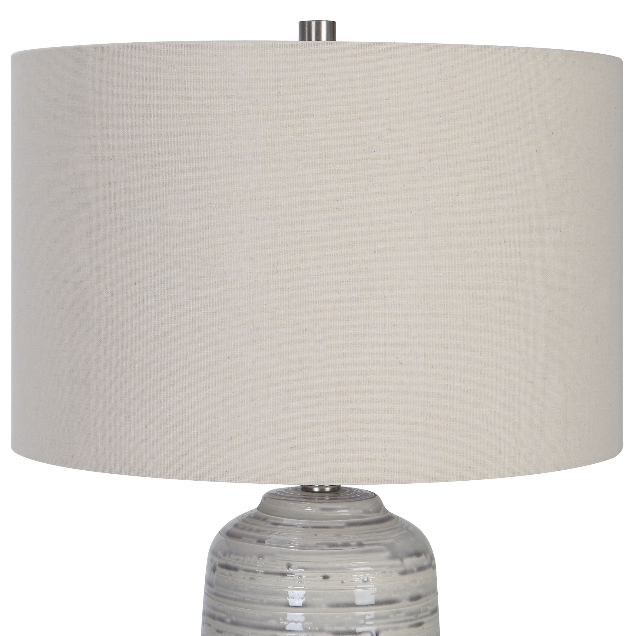 Cyclone Ivory Table Lamp large image 