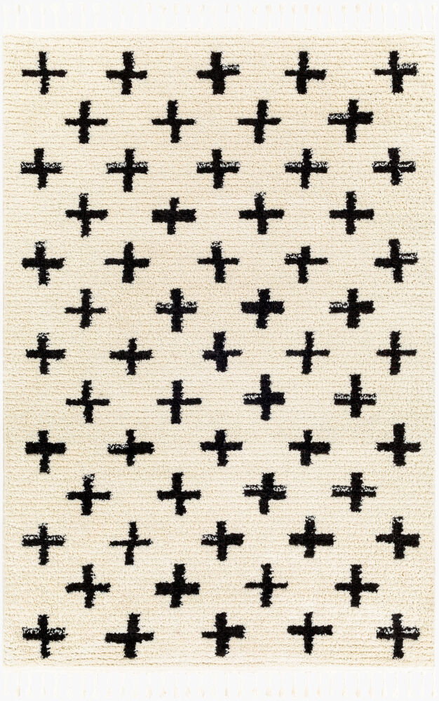 Casablanca Shag Machine Woven Rug, by Surya, 1'3.75" length x 1'3.75" width