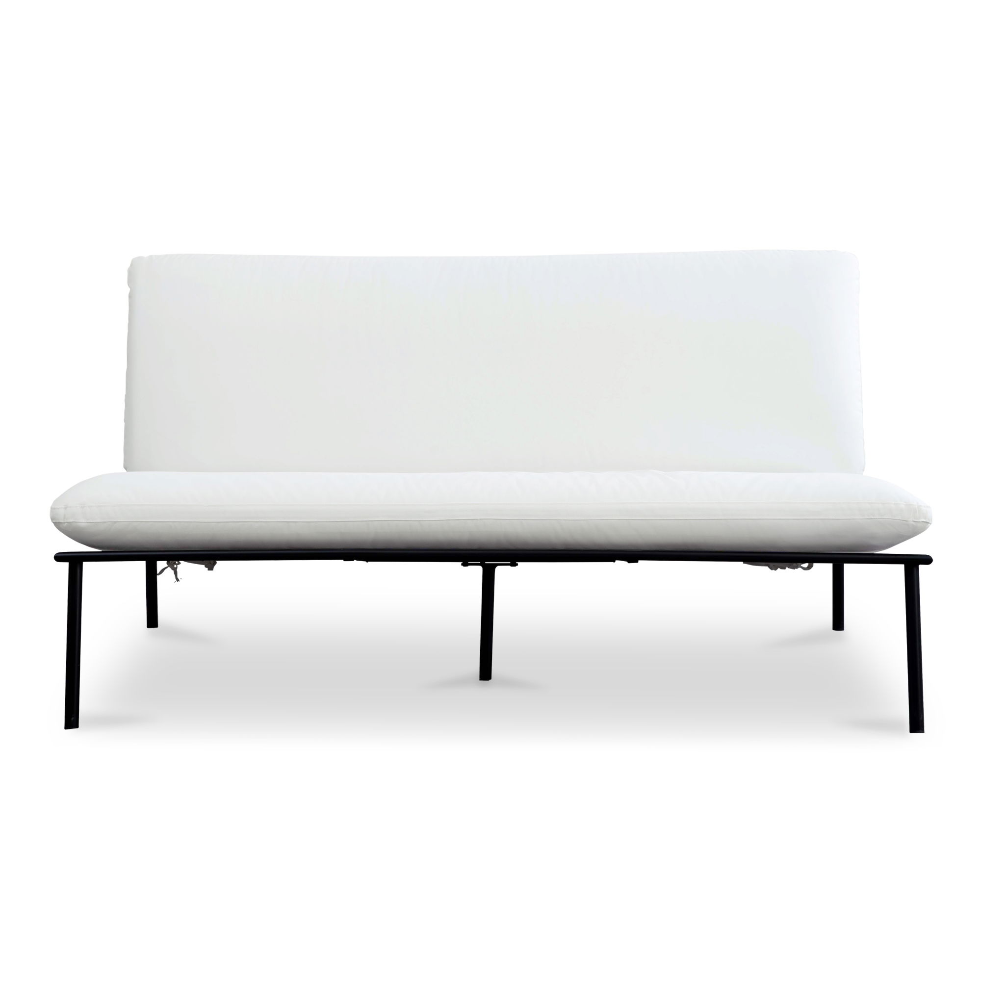 Salma Outdoor Sofa White, Sofas & Sectional by Moe's Home, 60" width x 33.5" height x 35.5" depth View 1