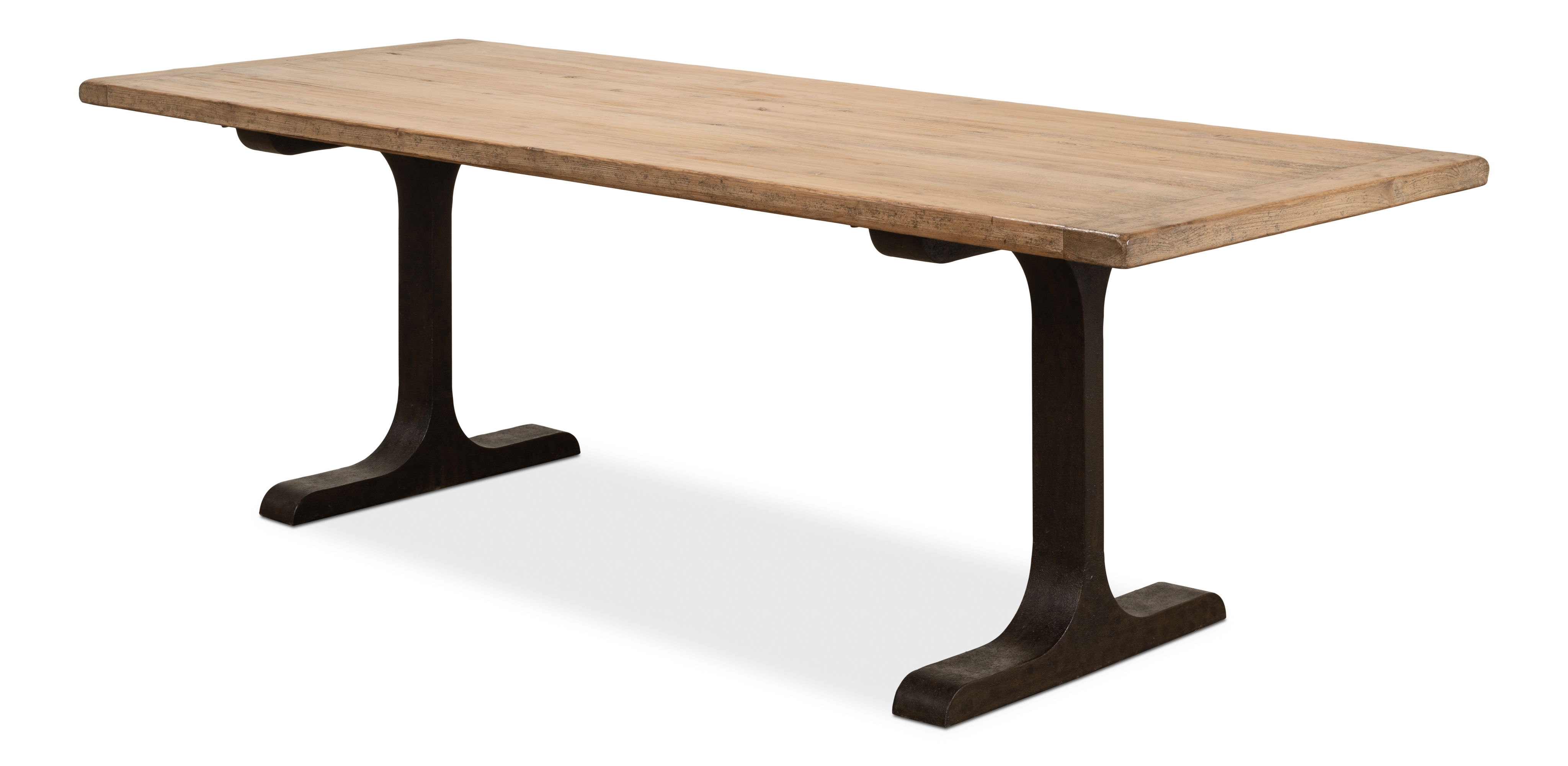 Decan Dining Table W/Iron Base large image 