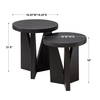 Nadette Nesting Tables Set/2, Side & End Table by Uttermost, 18.25" width x 21.5" height x 18.25" depth thumbnail 3