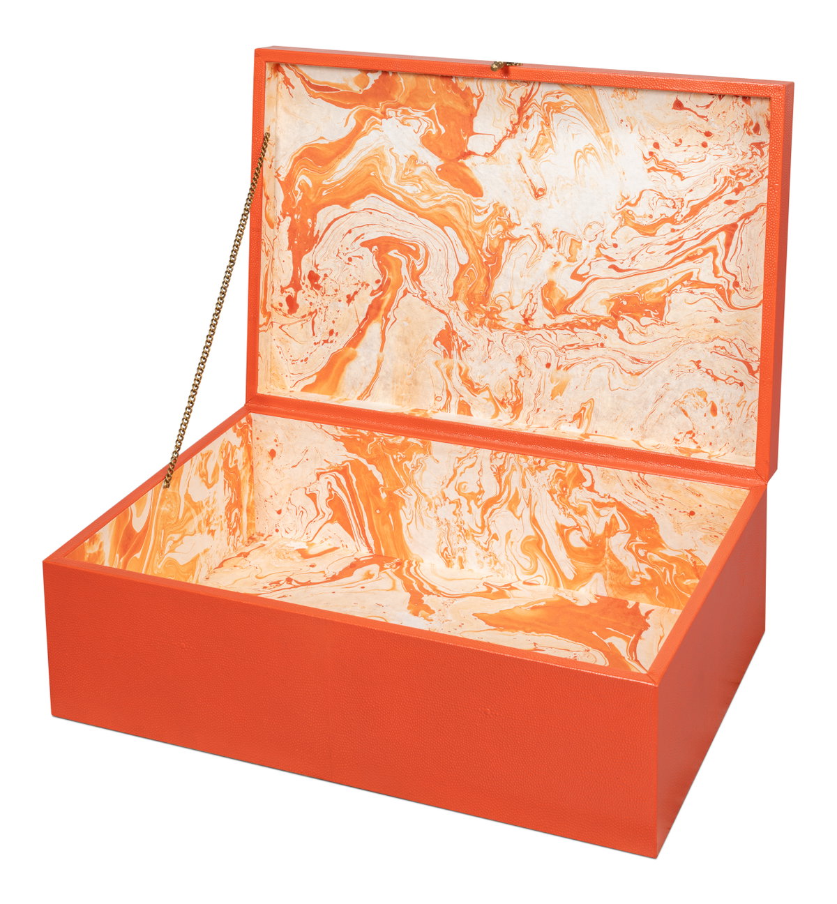 Cosmos Nesting Boxes S/3 Orangeade, by Sarreid, 1'4" length x 2' width x 8" height View 11