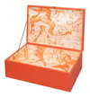 Cosmos Nesting Boxes S/3 Orangeade, by Sarreid, 1'4" length x 2' width x 8" height thumbnail 11