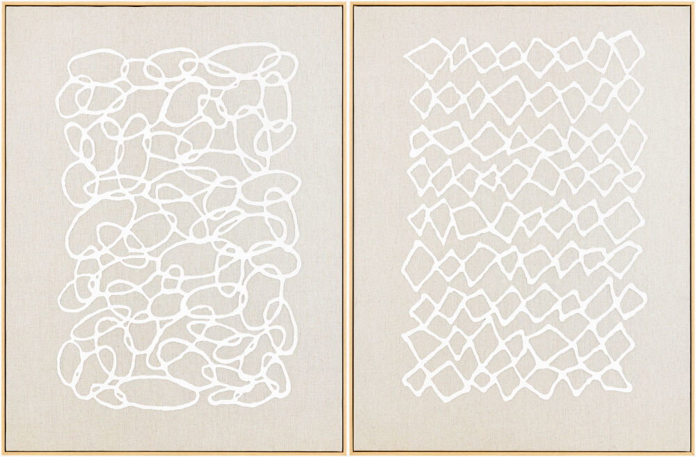 Lines Framed Art, Painting by Surya, 24" width x 32" height