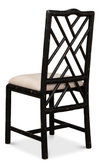 Brighton Bamboo Side Chair Black, by Sarreid, 1'10" length x 1'5" width x 3'3" height thumbnail 12