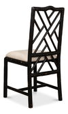 Brighton Bamboo Side Chair,Black, Dining Chair by Sarreid, 17" length x 22" width x 39" height thumbnail 12