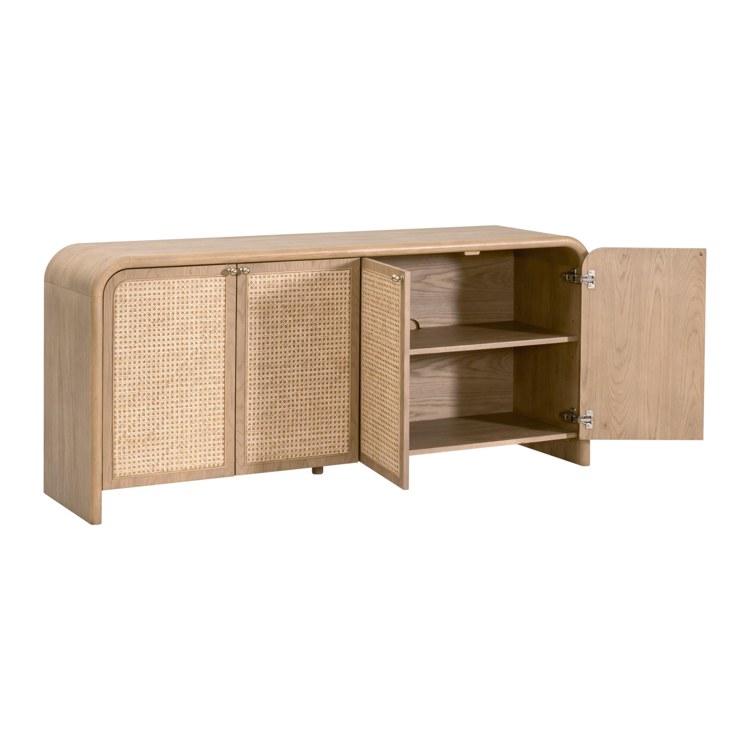Cannes Media Sideboard, Cabinets & Sideboard by Essentials for Living, 71.5" width x 32.5" height x 19" depth View 7