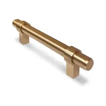 Online Designer Bathroom Contemporary Metal Pull 5.35" Overall Length in Champagne Bronze