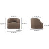 Maren Swivel Chair Brown thumbnail 10
