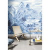 Misty Mountain Blue Wall Mural thumbnail 4