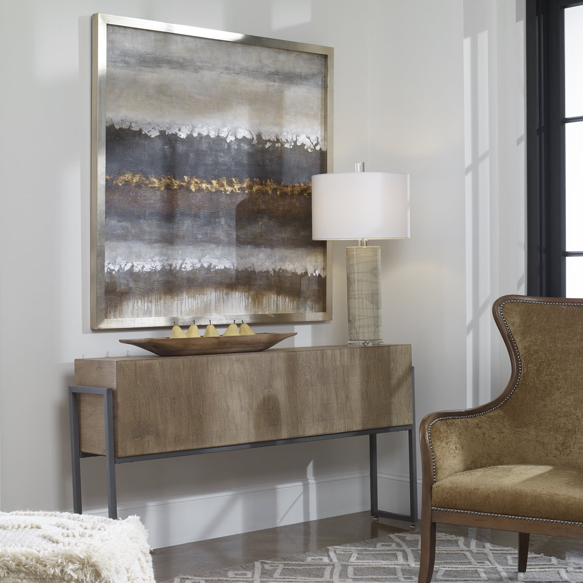 Layers Landscape Art, by Uttermost, 50" width x 50" height x 1.75" depth View 2