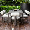 Polanco Outdoor Aluminum Dining Table, Outdoor Table by Uttermost, 7'8" width x 2'5.75" height x 3'2.6" depth thumbnail 4