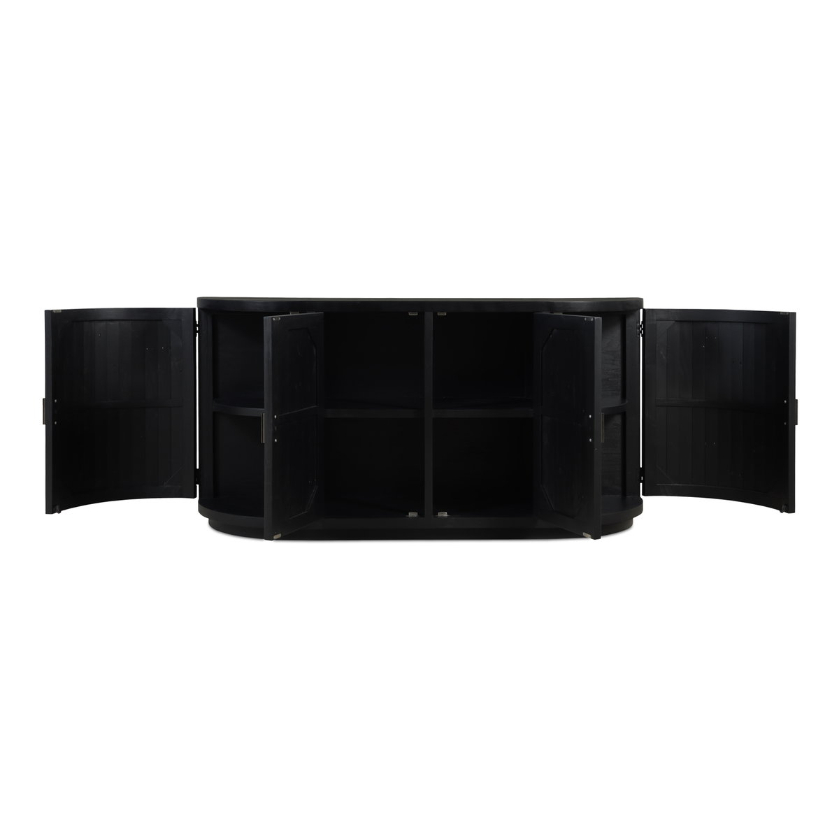 Nicola Sideboard Black, Cabinets & Sideboard by Moe's Home, 71" width x 35" height x 17.7" depth View 2