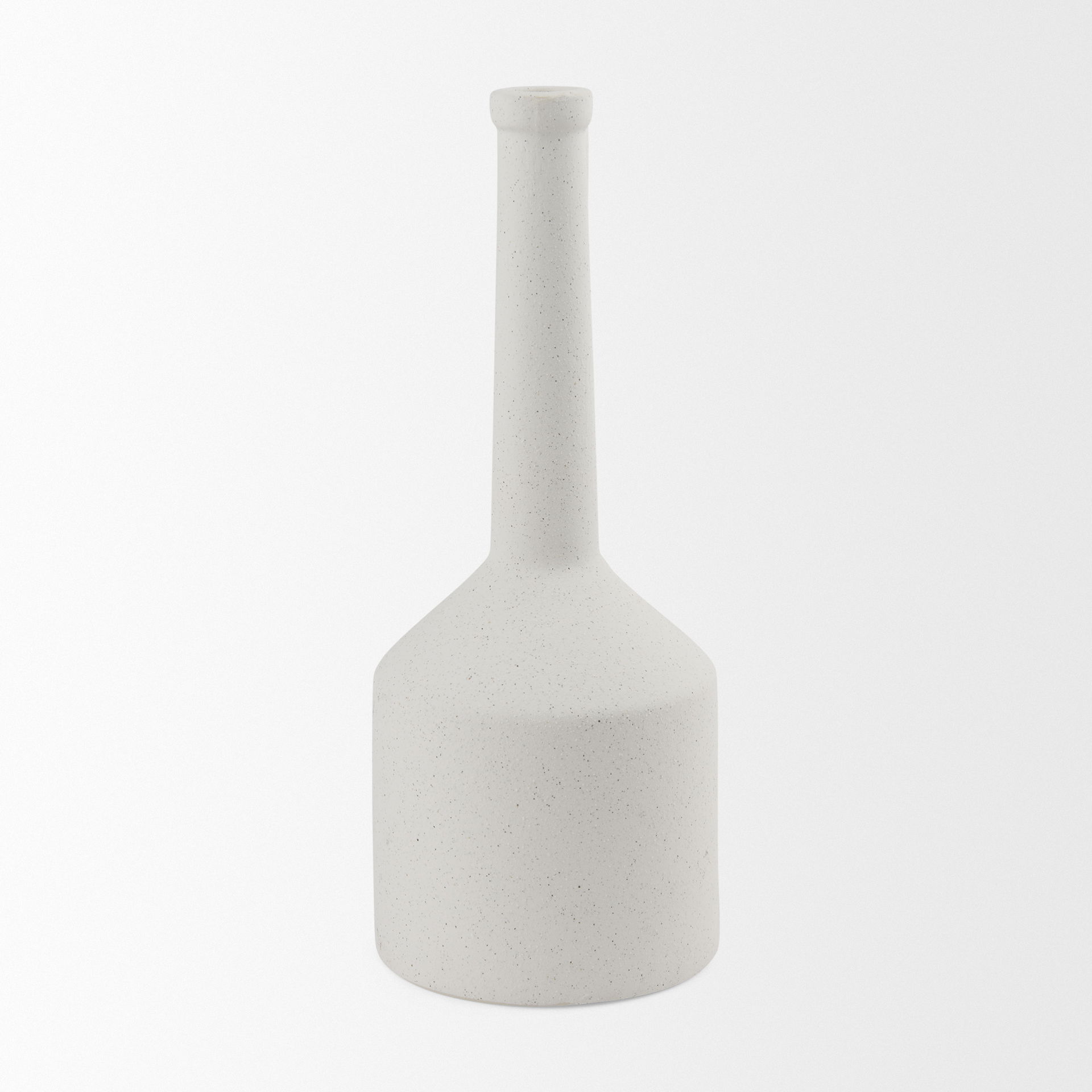 Burton 17.1H Large White Ceramic Jug Vase large image 
