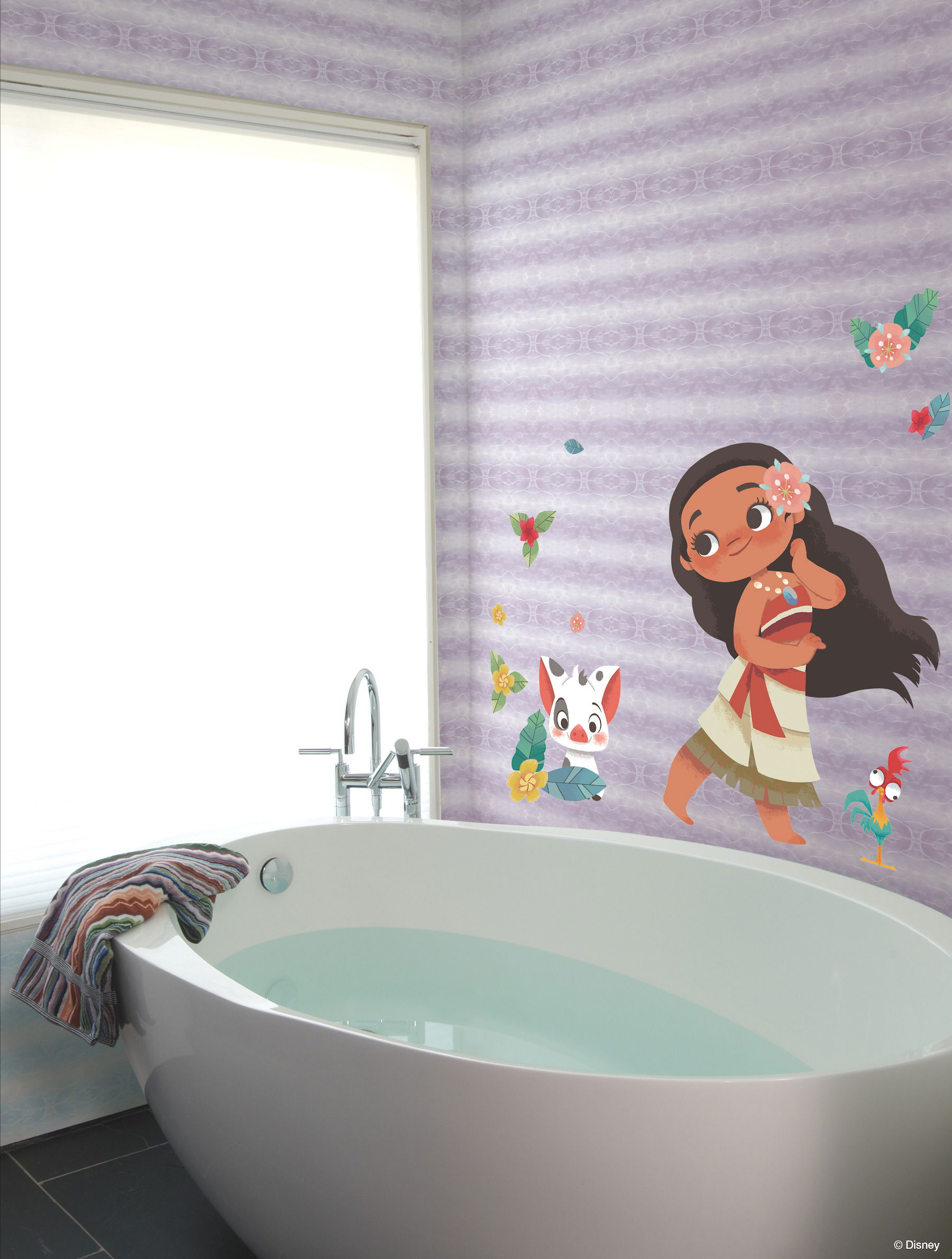 Little Mermaid Purple Wallpaper, by York Wall, 33' length x 1'8.5" width x 0.02" depth View 2