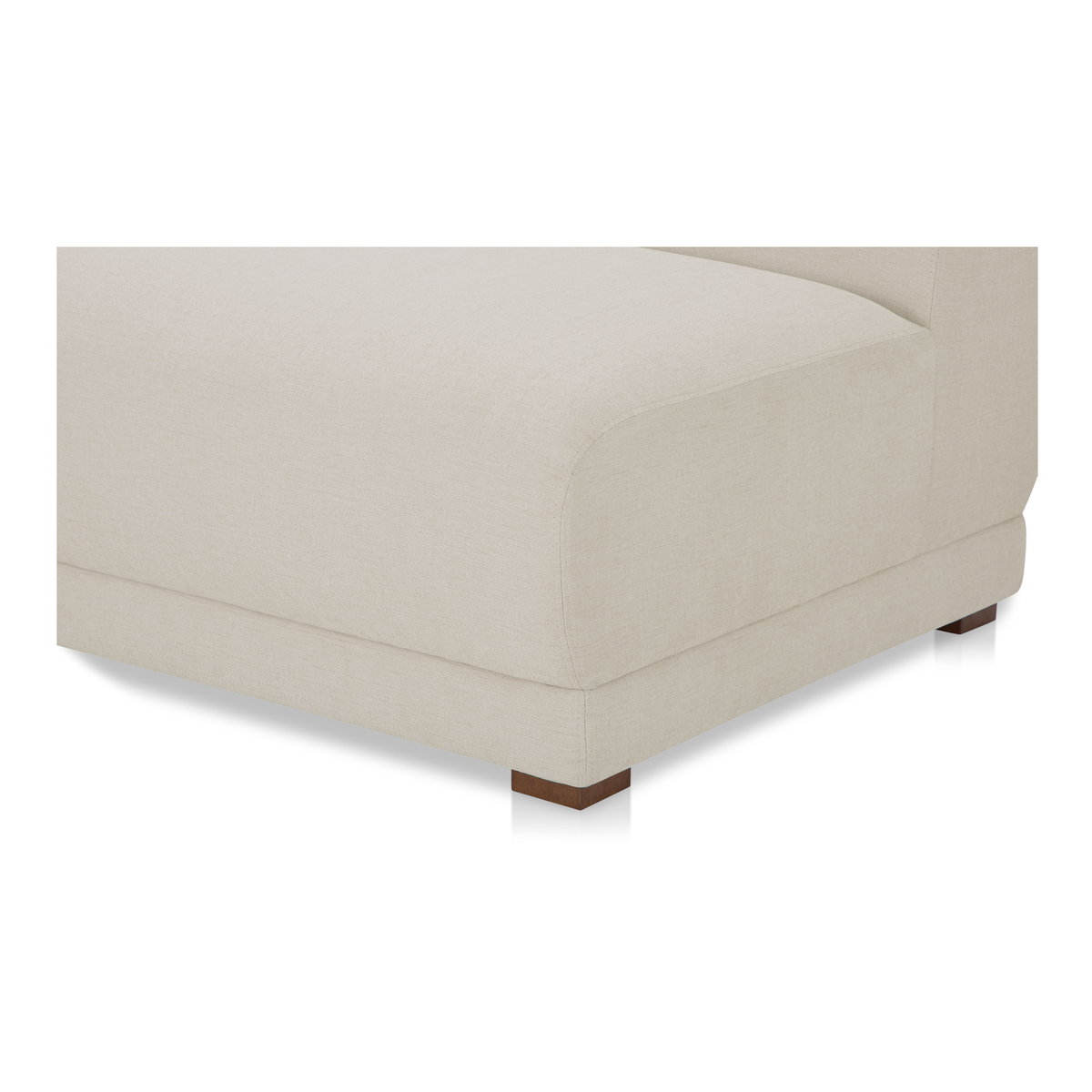 Fraser Slipper Chair Off White, Accent Chair by Moe's Home, 35.4" width x 31.5" height x 36.6" depth View 5