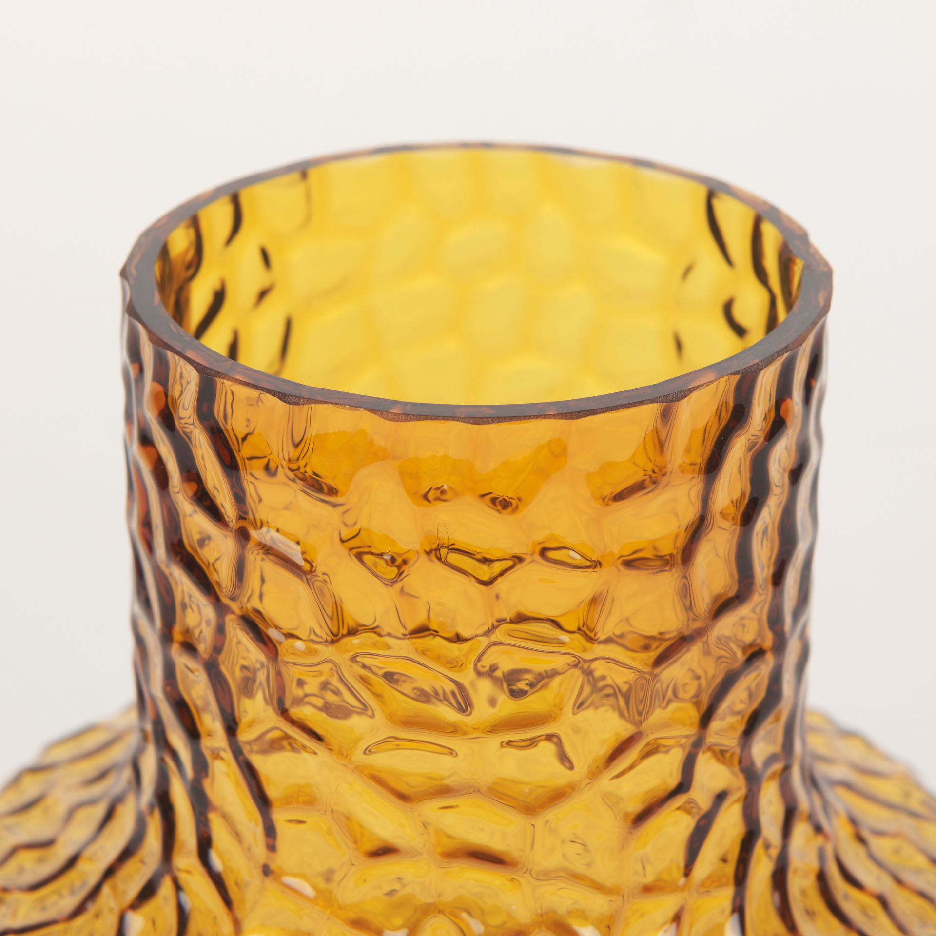 Jolene 7' Amber Waterglass Glass Vase, by Mercana, 6.3" length x 6.3" width x 7.2" height View 7