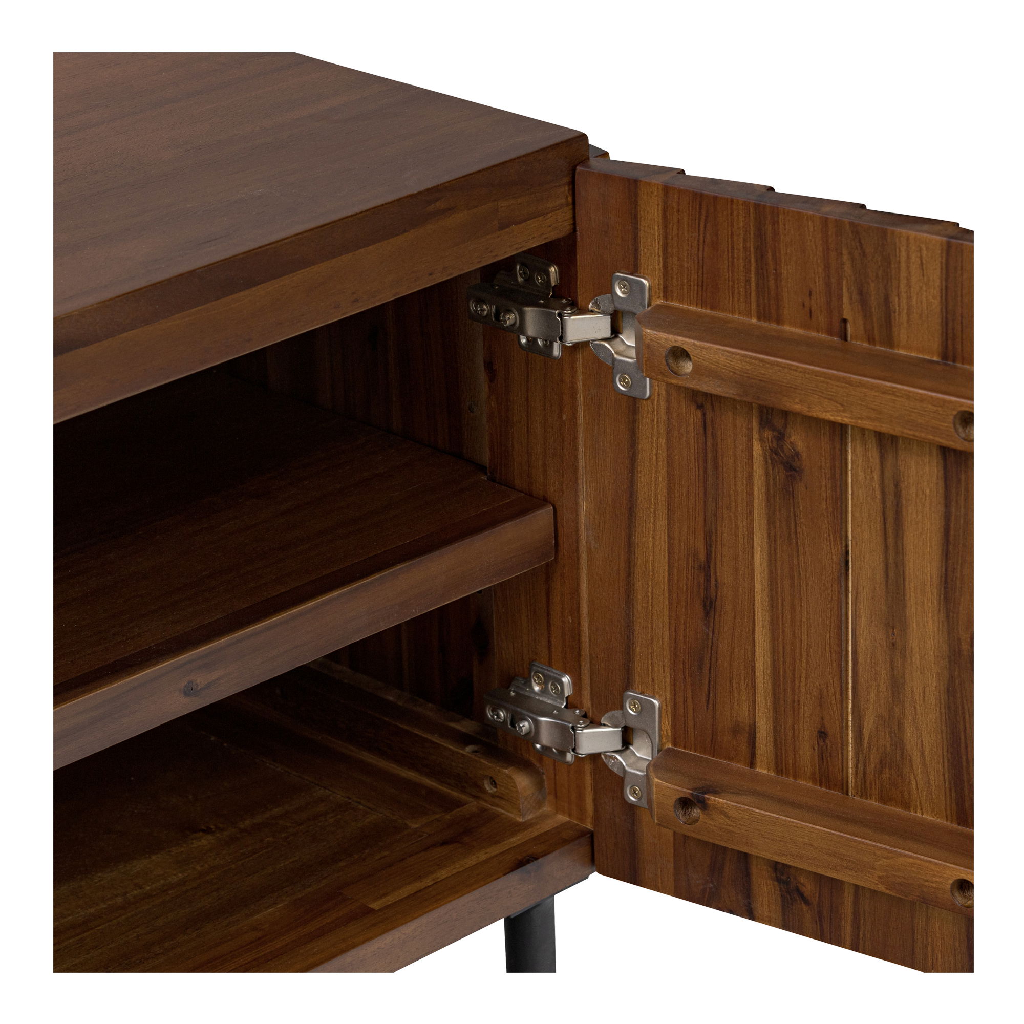 Lincoln Media Cabinet Brown large image 