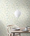 Alpine Botanical White Wallpaper, by York Wall, 33' length x 1'8.5" width x 0.02" depth thumbnail 2
