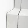 Dinah Small White with Black Stripes  Ceramic Vase, by Mercana, 8.07" length x 8.07" width x 12.99" height thumbnail 9