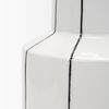 Dinah Small White with Black Stripes  Ceramic Vase, by Mercana, 8.07" length x 8.07" width x 12.99" height thumbnail 9
