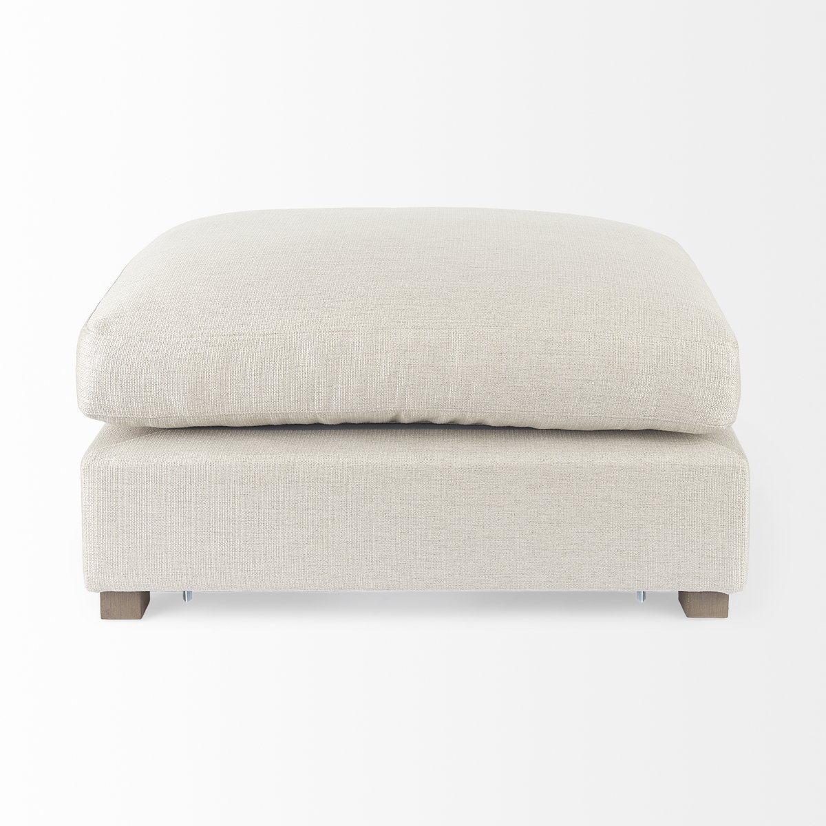 Valence  Beige 2/3 Ottoman Sectional Piece, Sectional Sofa by Mercana, 38.58" length x 25.98" width x 17.72" height View 5