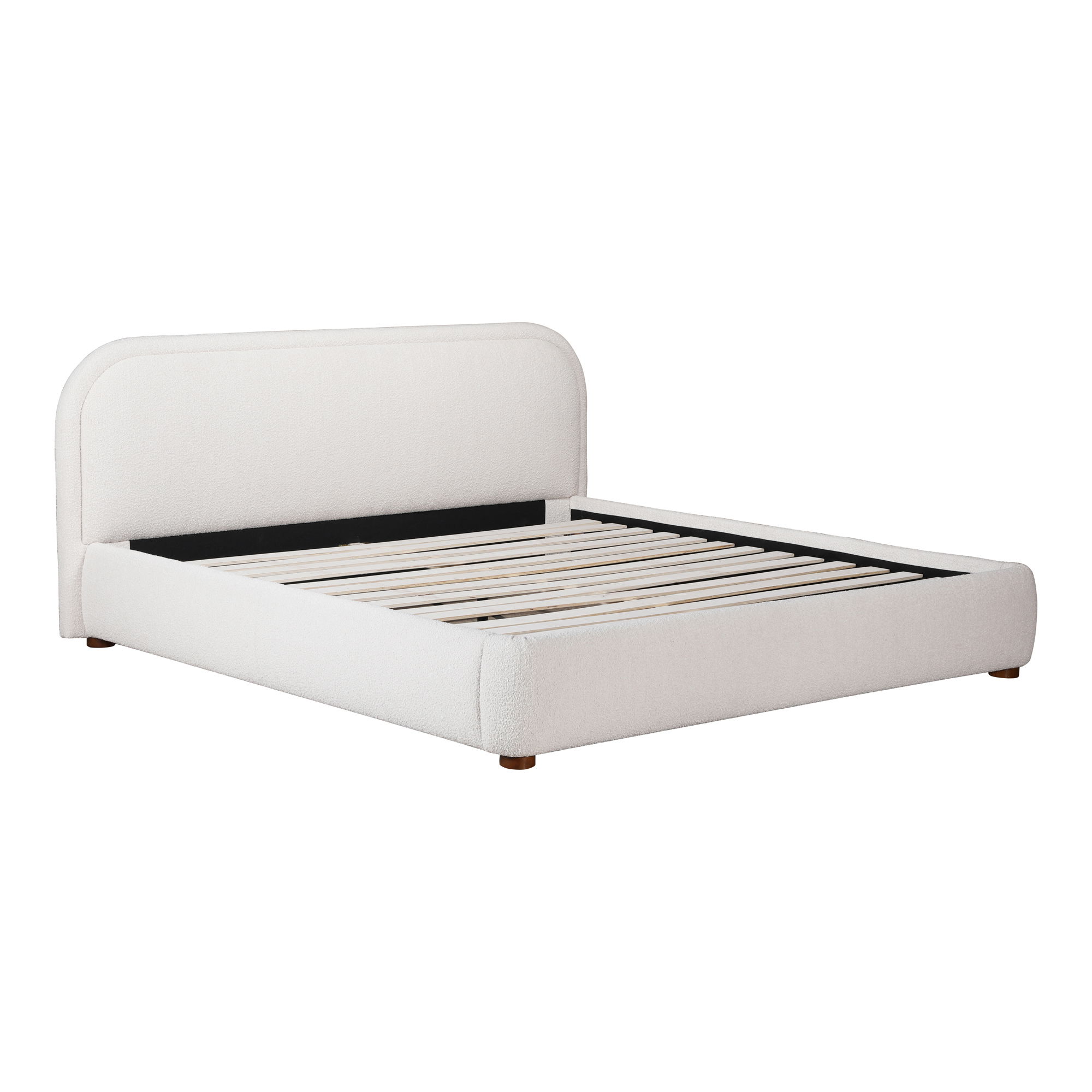 Colin King Bed Oatmeal, by Moe's Home, 85.5" width x 40" height x 86" depth View 4
