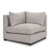 Halston Corner Light Grey Performance Fabric, Sectional Sofa by Mercana, 38.5" length x 38.5" width x 30.5" height thumbnail 1