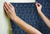Love Triangles Blue & Gold Metallic Peel & Stick Wallpaper, by York Wall, 20' length x 1'8.5" width x 0.02" depth thumbnail 6