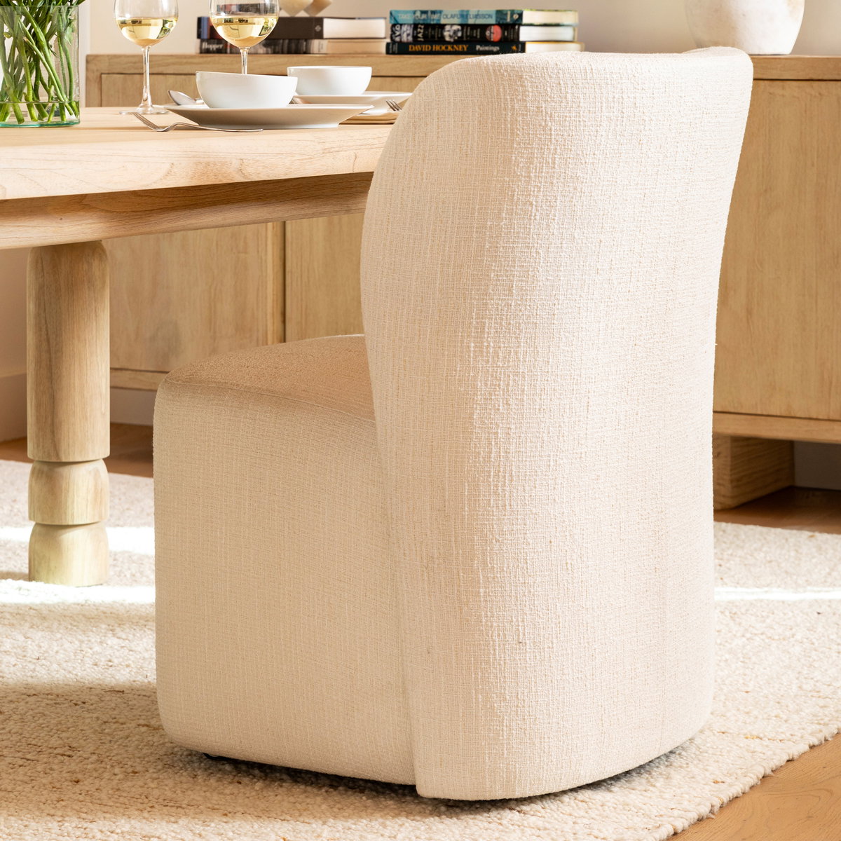 Saoirse Dining Chair, by Dovetail, 23.5" width x 33.8" height x 26.25" depth View 7