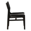 Leander Dining Chair Set of 2 Black, by Dovetail, 19.5" width x 34.52" height x 25.19" depth thumbnail 3
