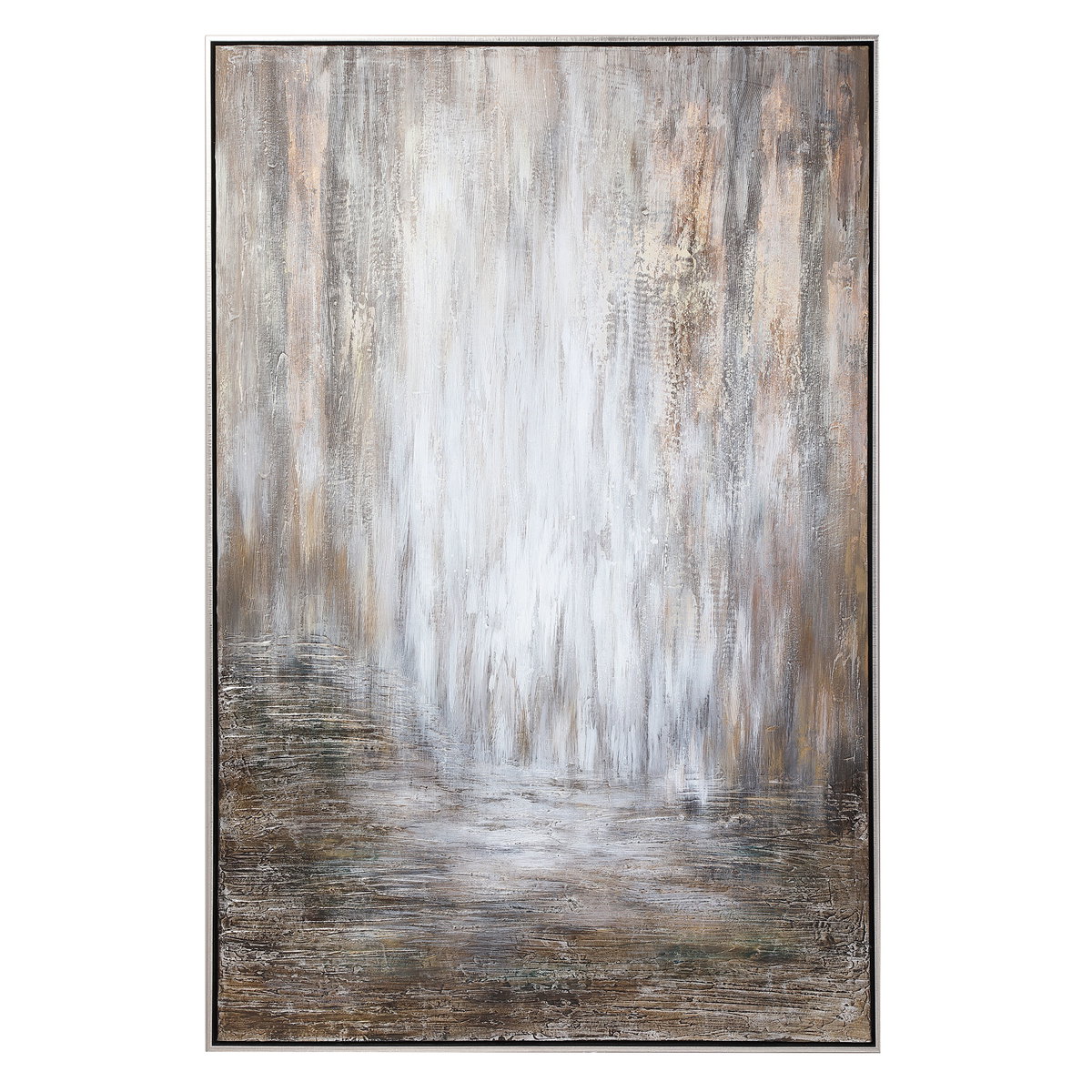 Desert Rain Hand Painted Abstract Art, by Uttermost, 41.25" width x 61.25" height x 2.25" depth View 1