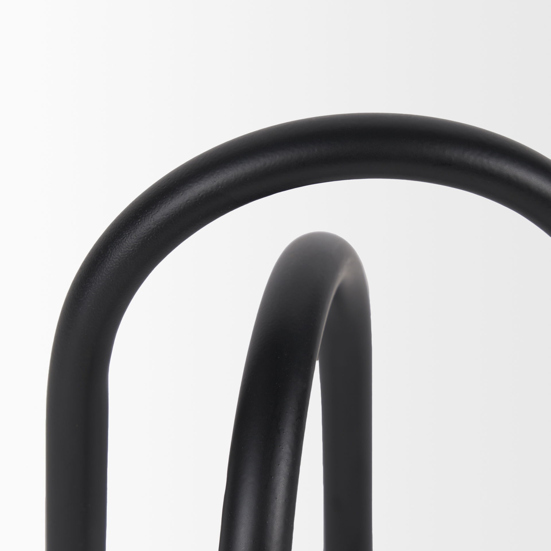 Springe Matte Black Metal Arched Decorative Object (Set of 2) large image 