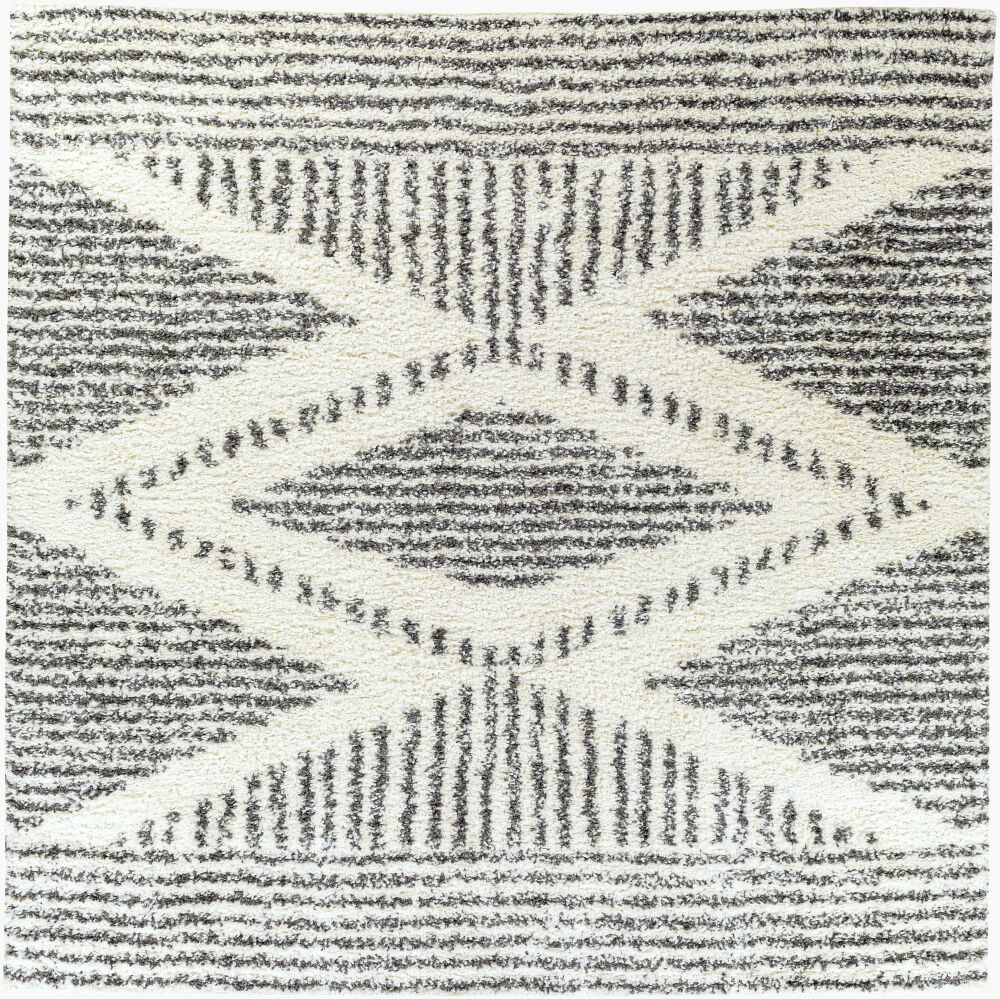 Deluxe Shag Machine Woven Rug, by Surya, 7'10.49" length x 7'10.49" width