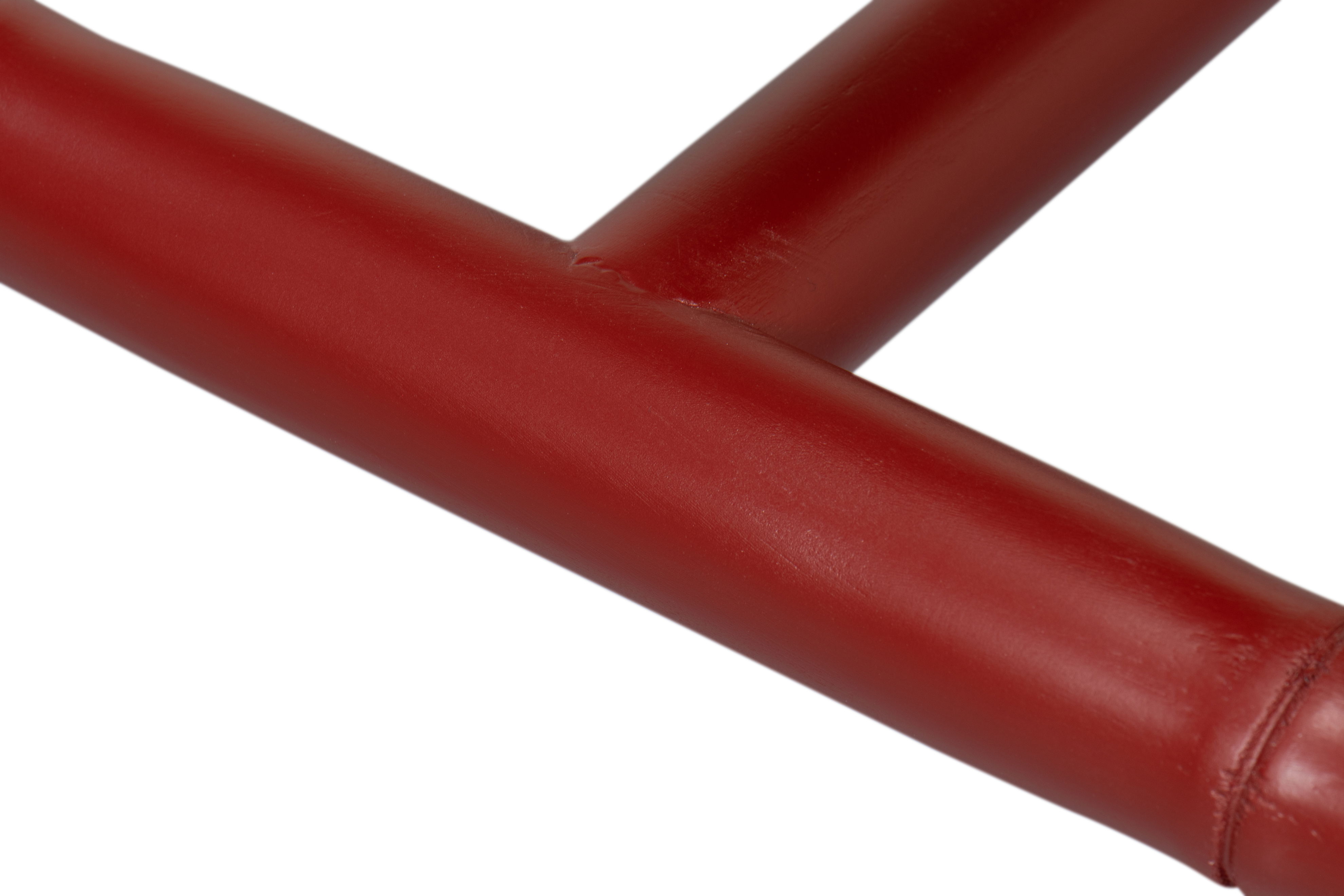 Brighton Bamboo Side Chair, Red, Dining Chair by Sarreid, 17" length x 22" width x 39" height View 6