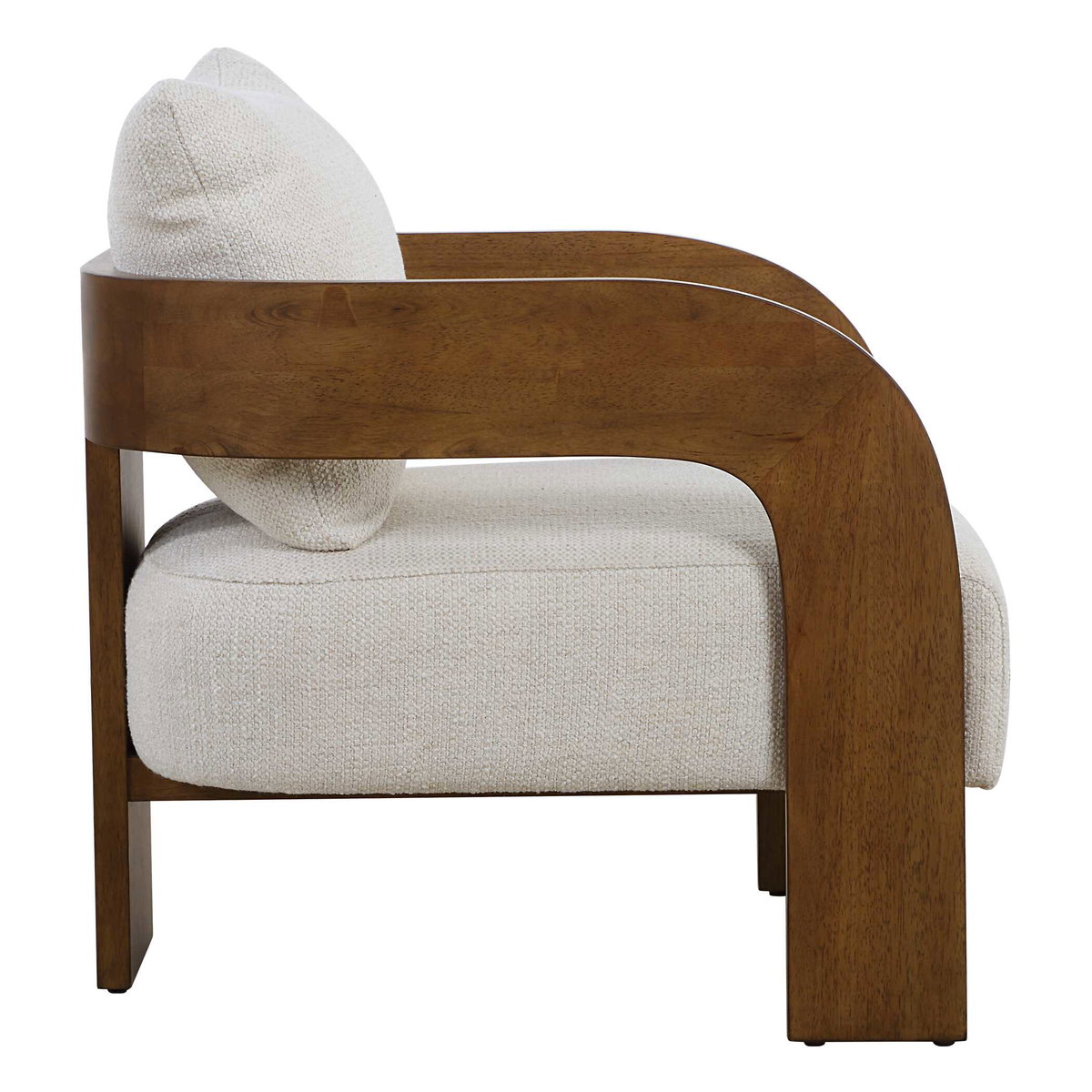 Rowan Ivory Accent Chair, by Uttermost, 27" width x 31" height x 30" depth View 6