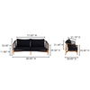 Kuna Outdoor Sofa Black thumbnail 7