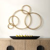 Golden Bubbles Metal Wall Decor, Art by Uttermost, 24.75" width x 34.25" height x 1.13" depth thumbnail 2