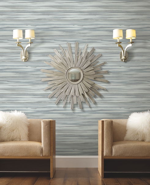 Sanctuary Smokey Blue Wallpaper